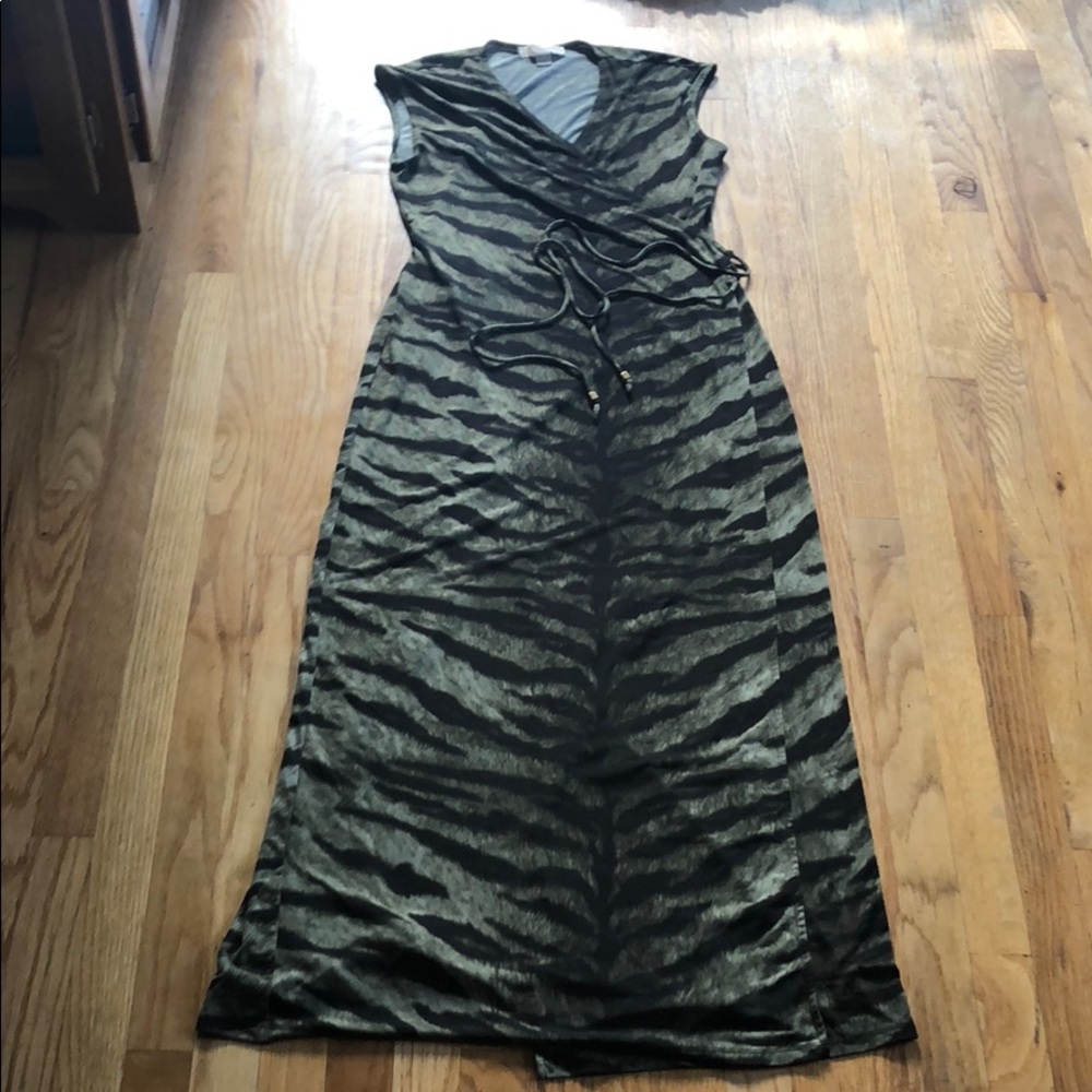 SOLD Michael Kors Tiger Print Wrap Dress